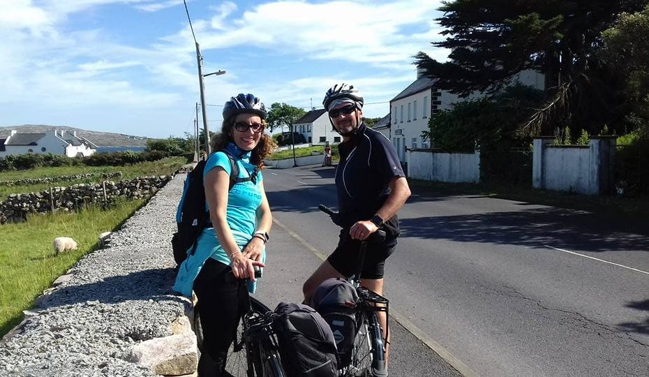 boy and girl on a bike
